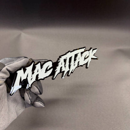 Personalized sharp font car fender badge custom text emblem for Ford, Chevrolet, Dodge and RAM