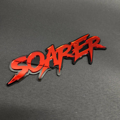 Personalized sharp lettering fender emblem for Ford, Chevrolet, Dodge, RAM and custom vehicles