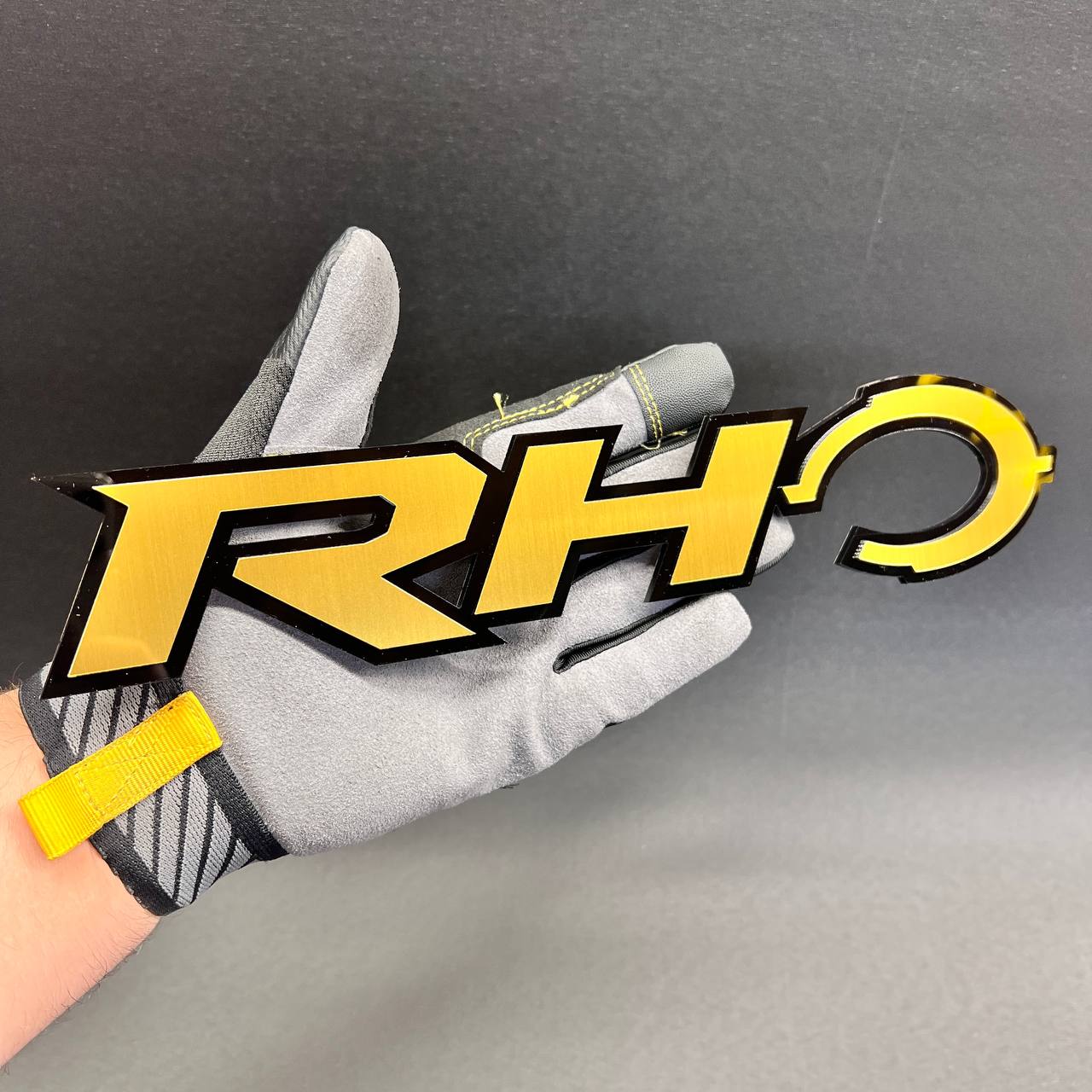 Cyber Rhino truck badge exterior decal for custom vehicle styling