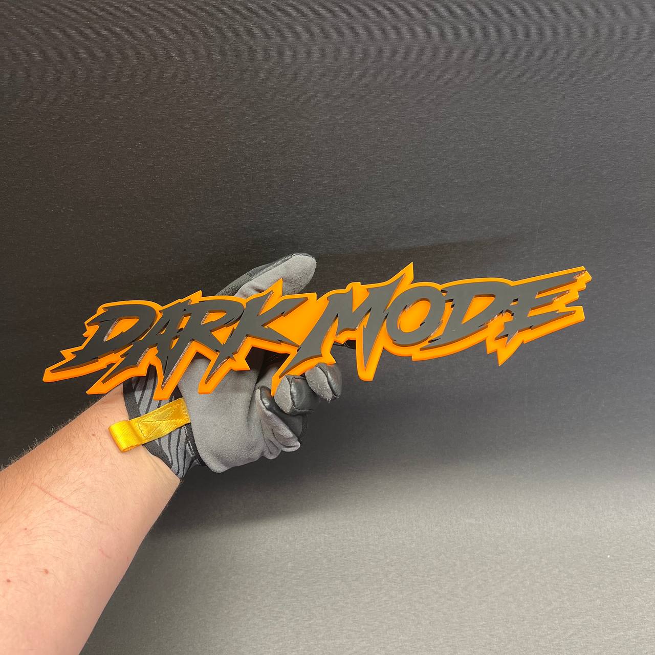 Personalized DARK MODE automotive emblem for custom vehicle builds