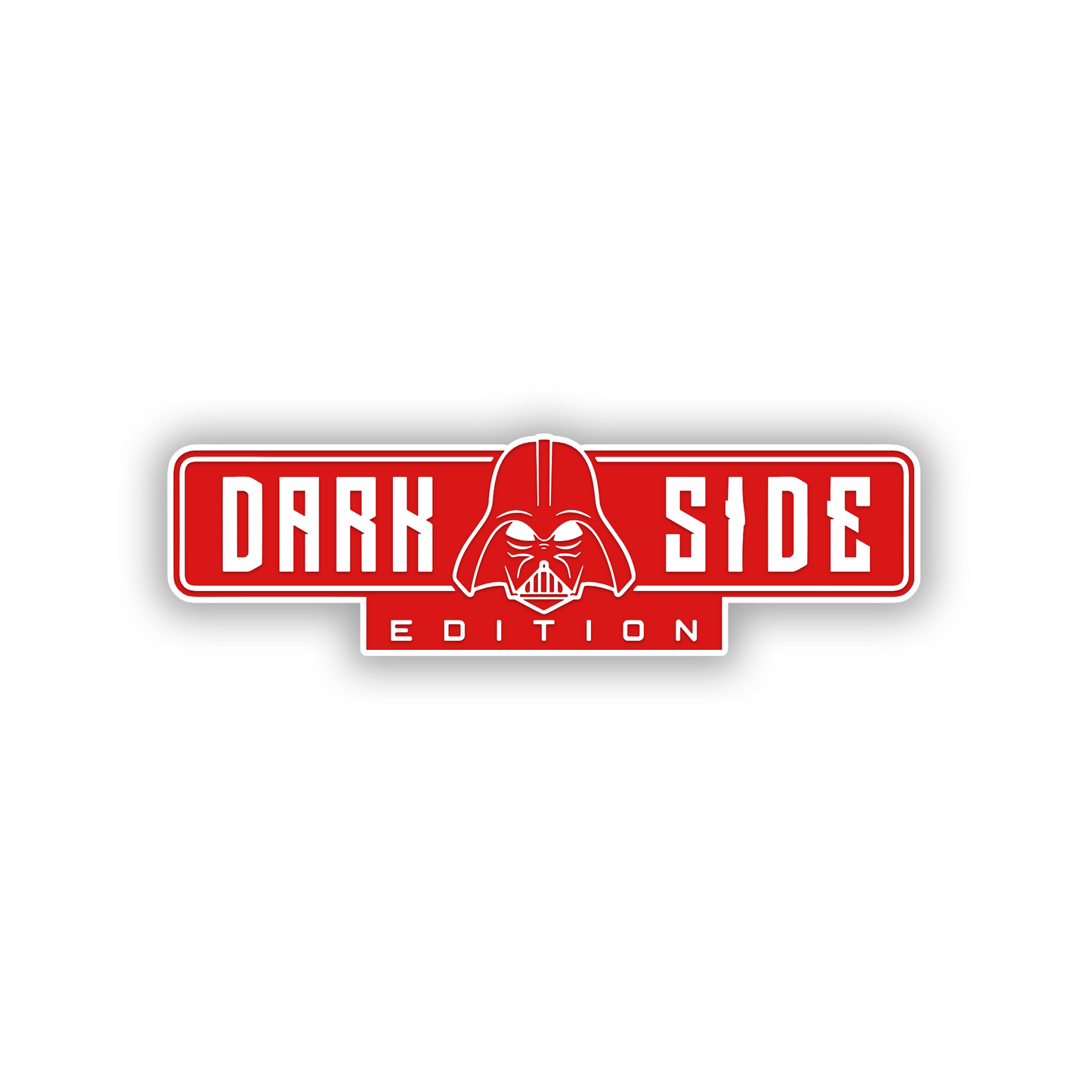 Brushed Dark Side Edition car emblem badge designed for custom exterior decoration