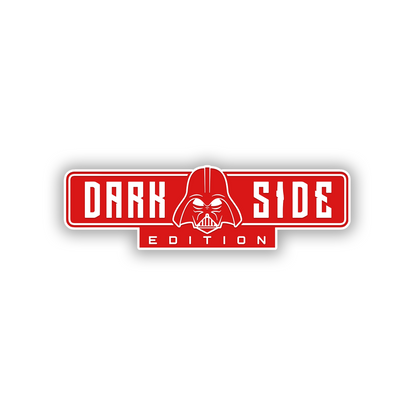 Brushed Dark Side Edition car emblem badge designed for custom exterior decoration