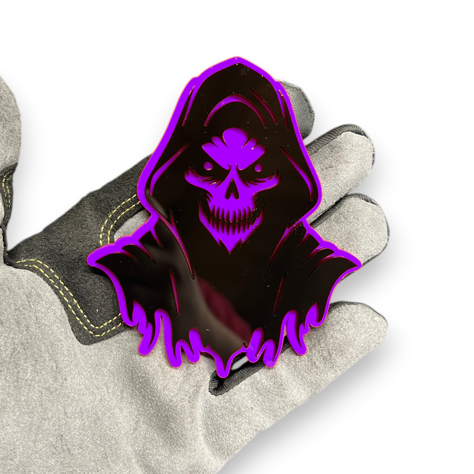 Skull car emblem custom aftermarket automotive badge for vehicle styling