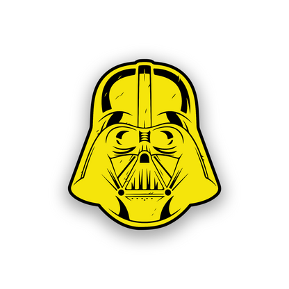 Custom Star Wars Vader inspired car badge with strong engraved automotive desig