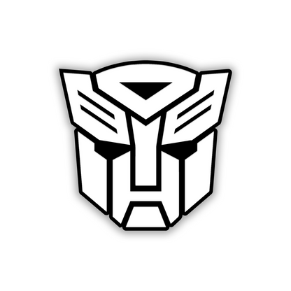 Black and silver Decepticon fender badge for cars trucks and SUVs