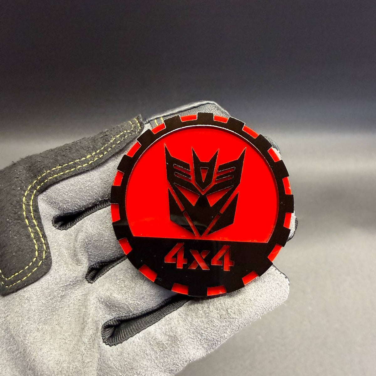 Decepticon 4x4 car badge emblem fits Jeep Cherokee off-road accessories