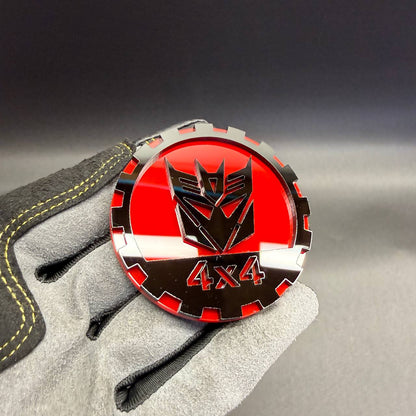 Decepticon off-road badge fits Jeep Grand Cherokee 4x4 fender emblem