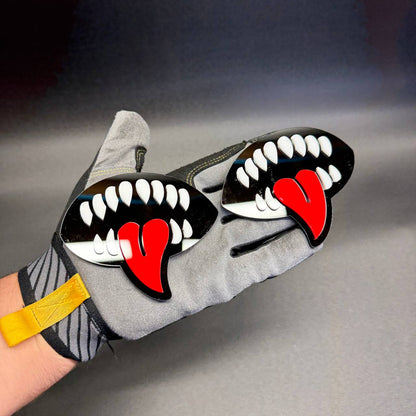 Demon Smile custom vehicle emblem compatible with Ford Chevy GMC Dodge and Jeep