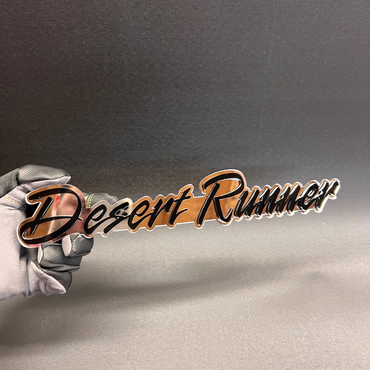 Custom Desert Runner truck exterior decal with 3M adhesive backing