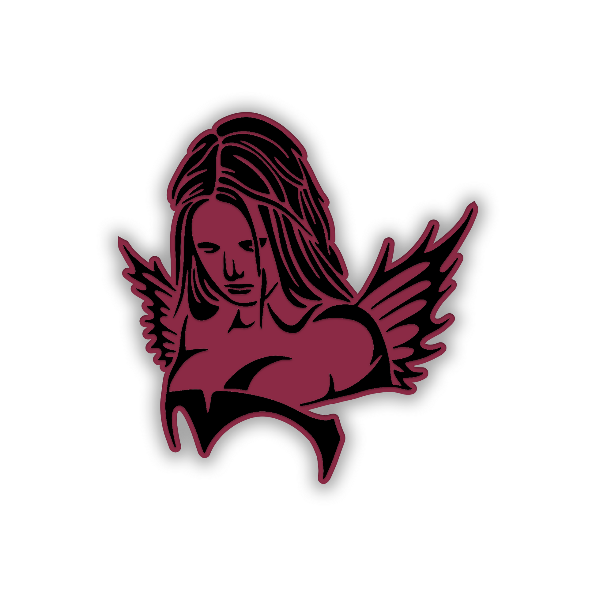 Devil Girl fender badge automotive exterior accessory