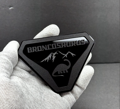 Dino Broncosaurus Badge for Ford Bronco Custom Car Emblem for Off-Road SUV