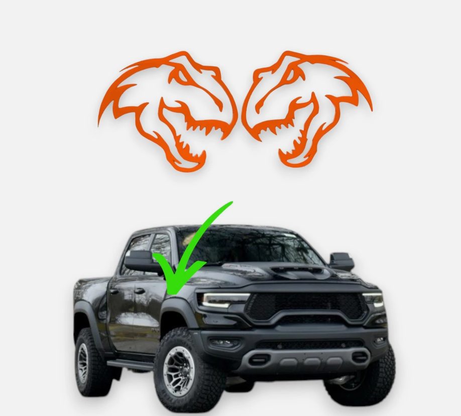 trex emblem on chevy colorado truck side badge