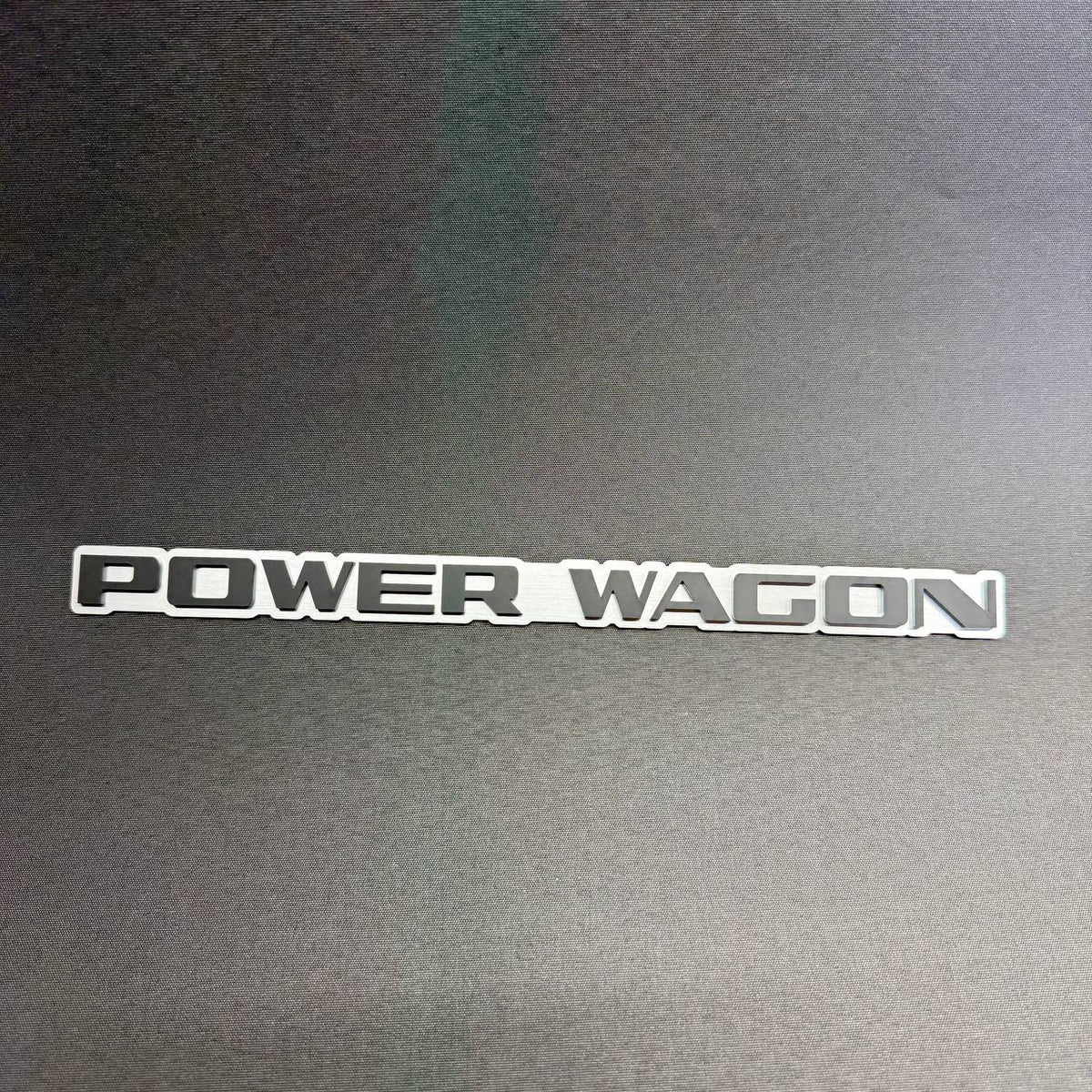  Power Wagon heavy duty offroad pickup truck badge, aftermarket decorative emblem for Dodge Ram fender or tailgate styling.