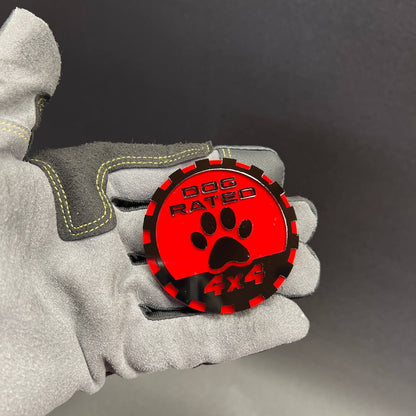 Dog rated paw 4x4 badge on Ram 2500 Power Wagon heavy duty offroad build