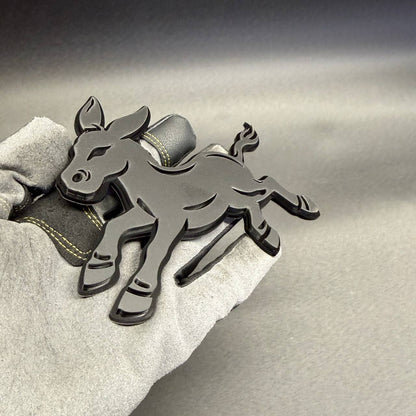 Black donkey badge fits Ford Bronco fender custom automotive emblem