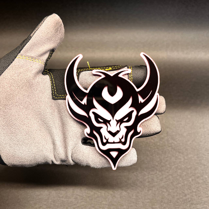 Custom vampire face car emblem for fender or tailgate