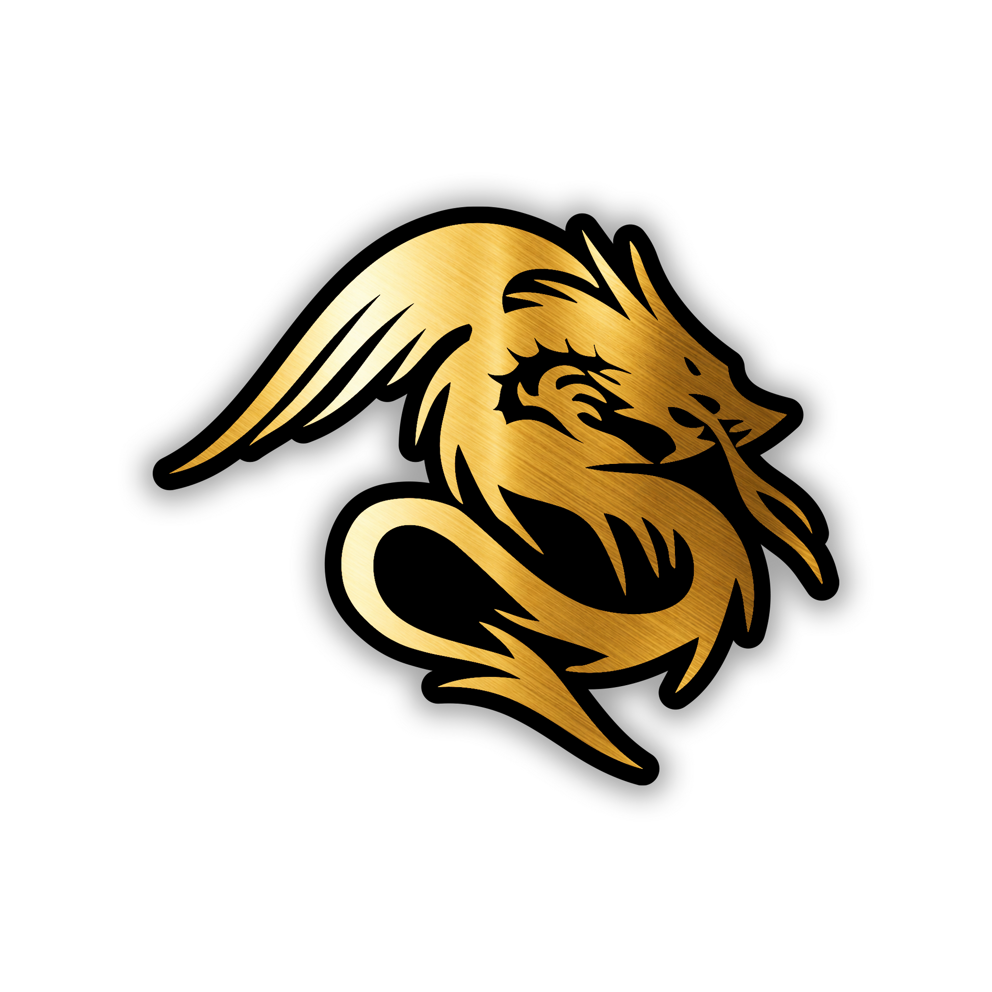 Fantasy Dragon automotive badge for car, truck, SUV fender or exterior decoration.