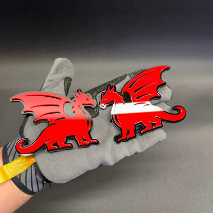 Dragon car emblem for Jeep Wrangler Gladiator and custom off-road vehicle styling