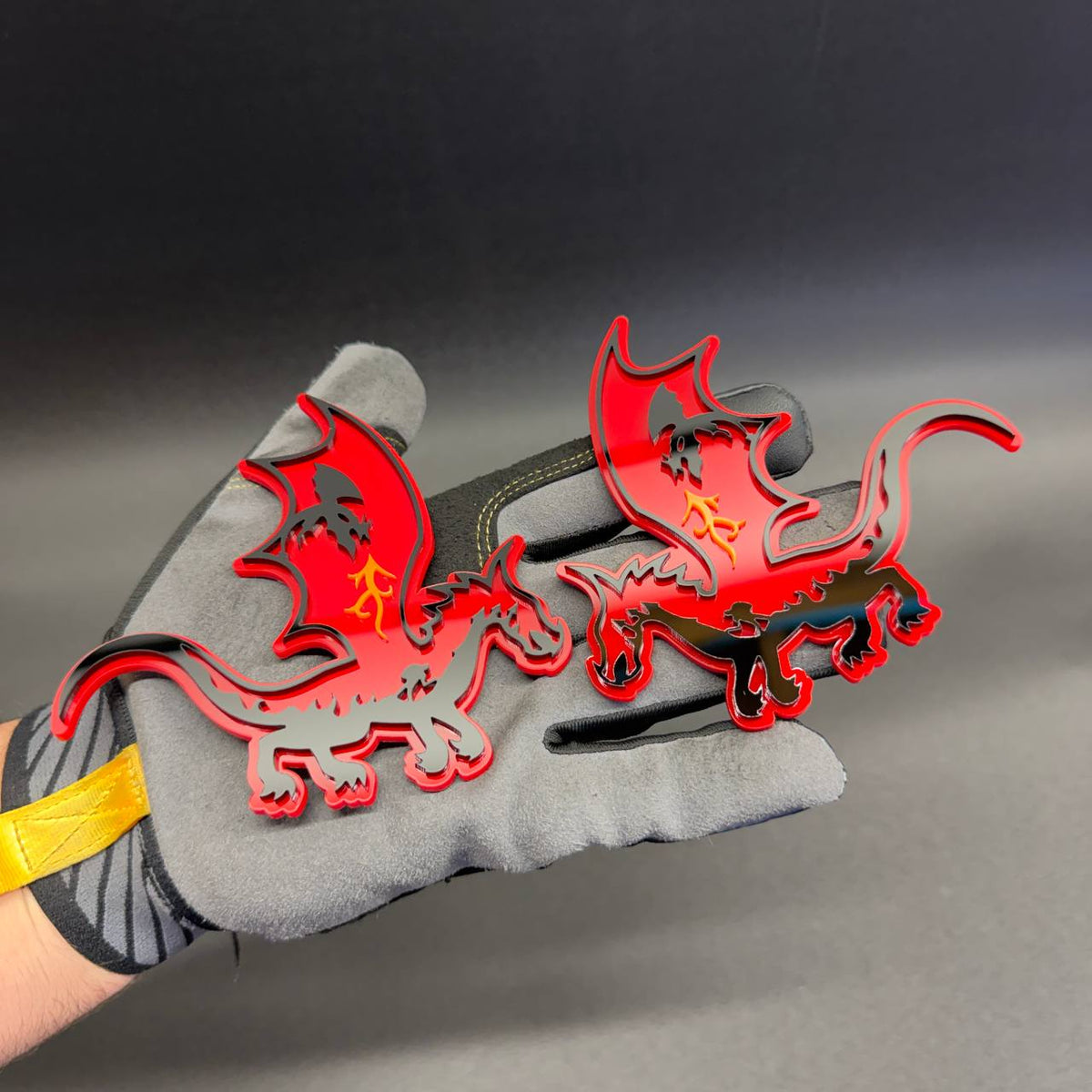 Winged Dragon car emblem custom fender badge for muscle cars trucks SUVs and off-road vehicles