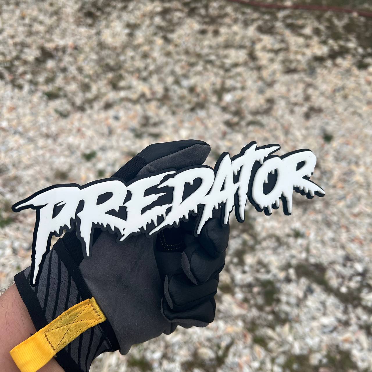 custom name badge truck fender clean drip style