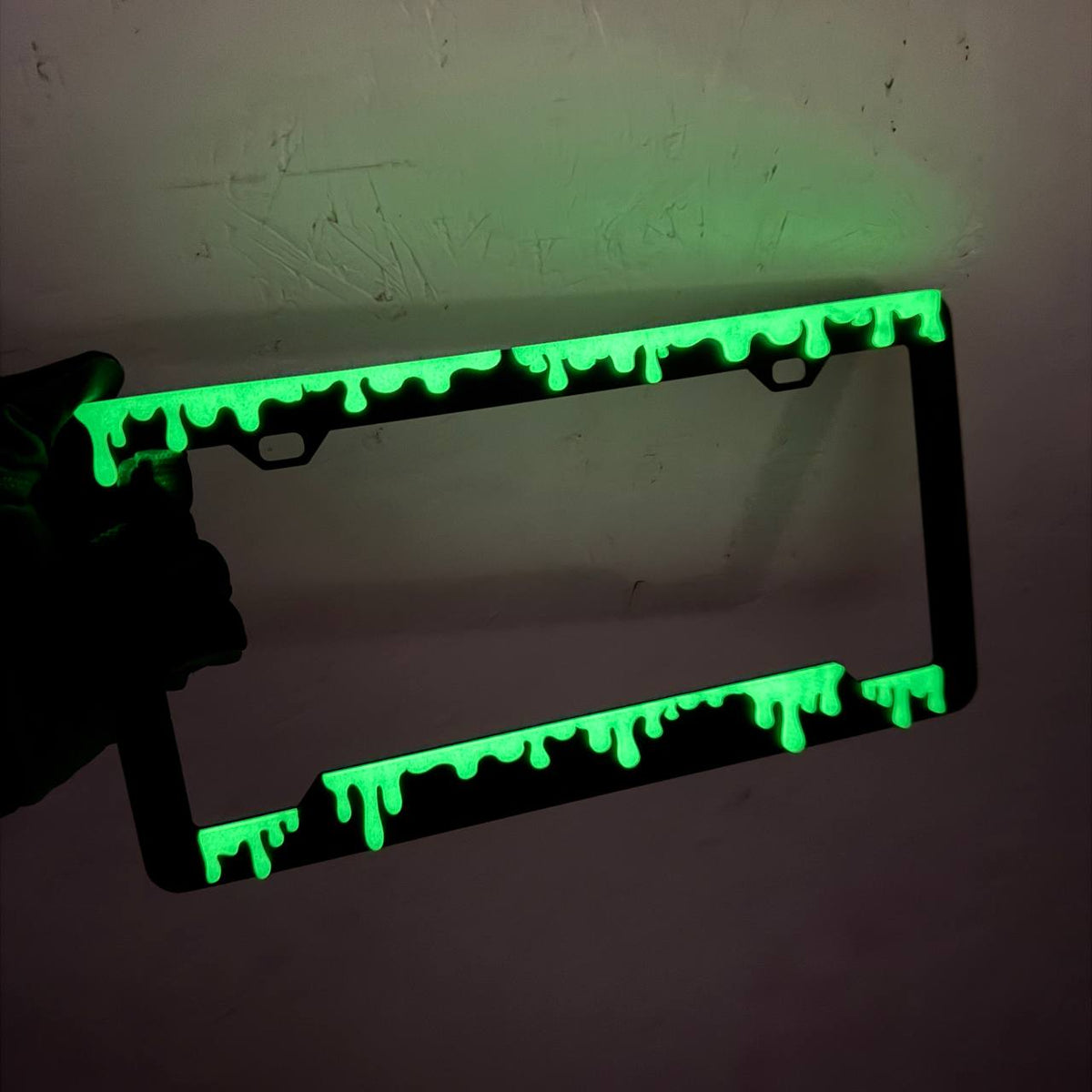 Dripping slime car license plate frame for Toyota Tacoma Tundra and 4Runner