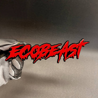 ECOBEAST custom text exterior decal badge for trucks, cars, and SUVs
