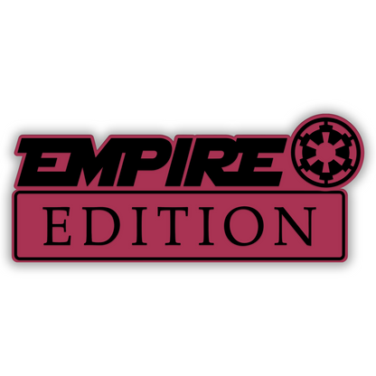 Empire Edition custom car badge designed for fender, trunk or exterior placement