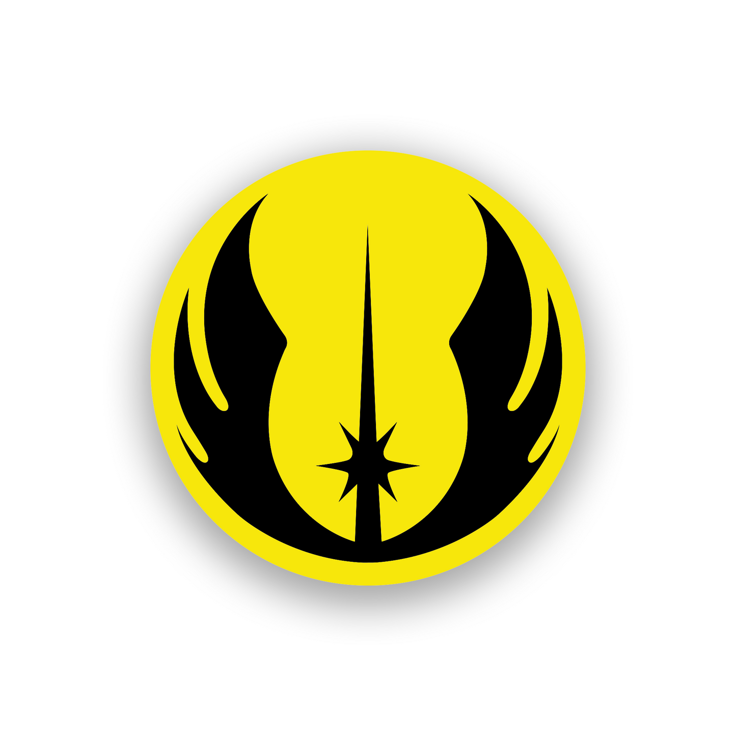 Space fantasy engraved badge for car or truck with bold circular crest