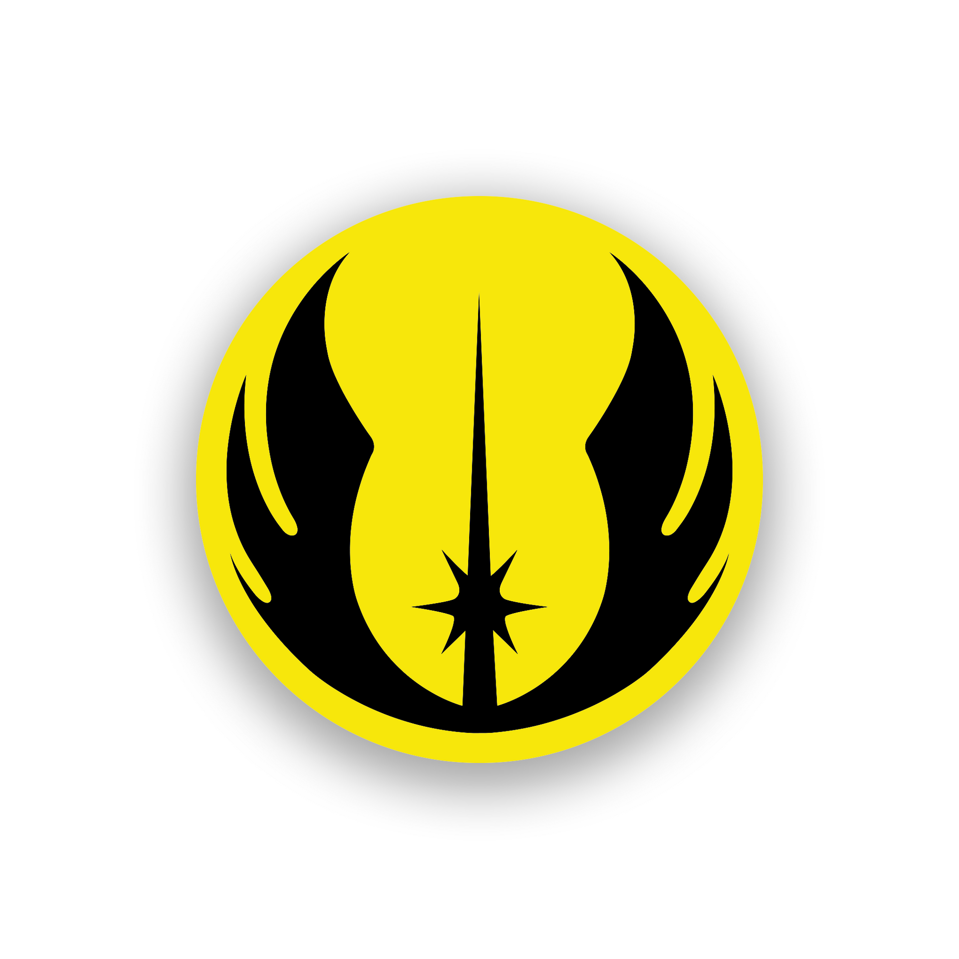 Space fantasy engraved badge for car or truck with bold circular crest