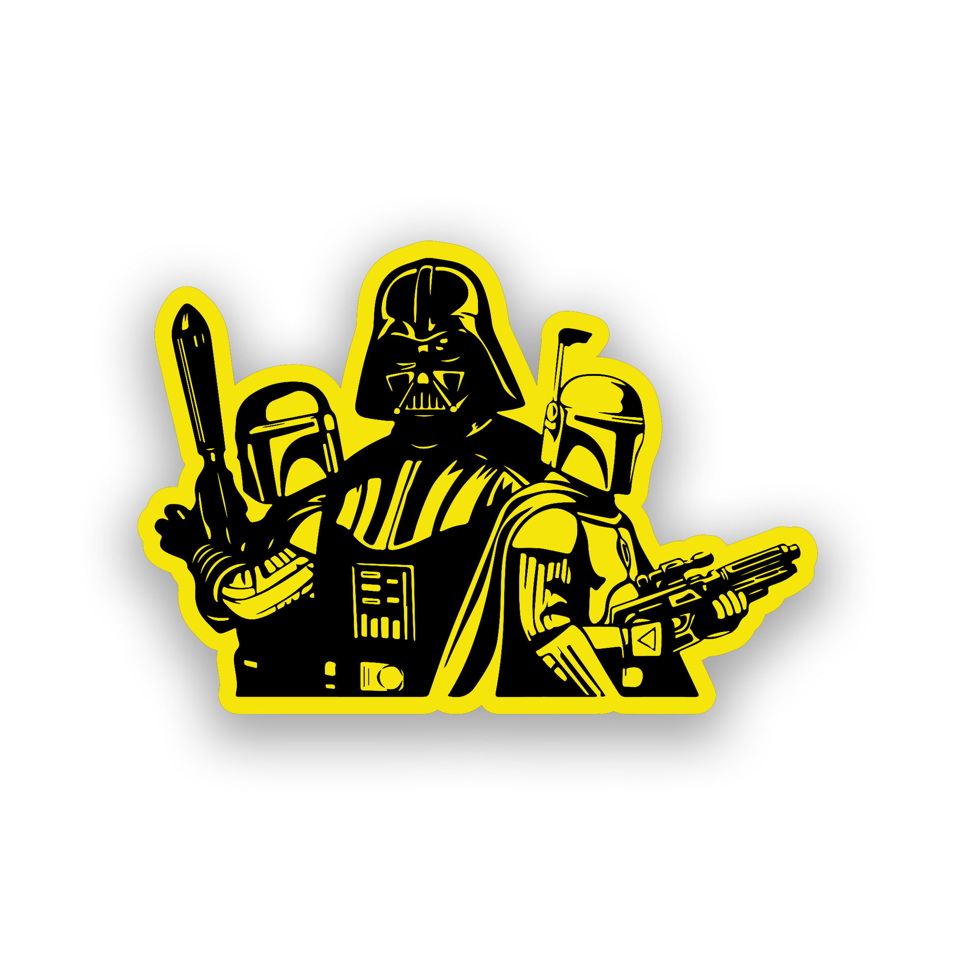 Laser engraved Star Wars inspired badge for custom vehicle exterior styling