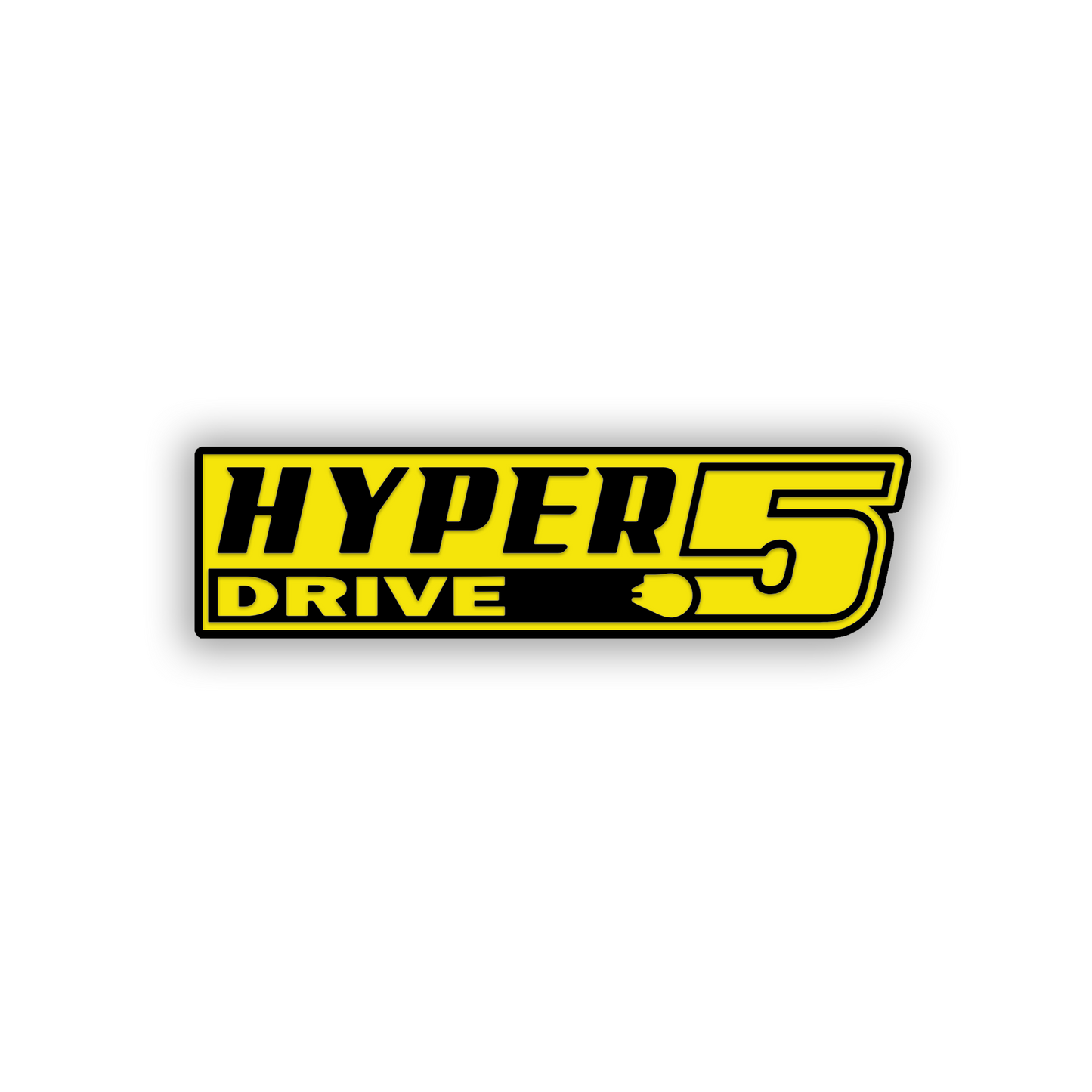 Hyper Drive 5 vehicle emblem featuring a rocket design