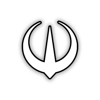 Star Wars Rebels-style car fender emblem featuring a silver and black crest