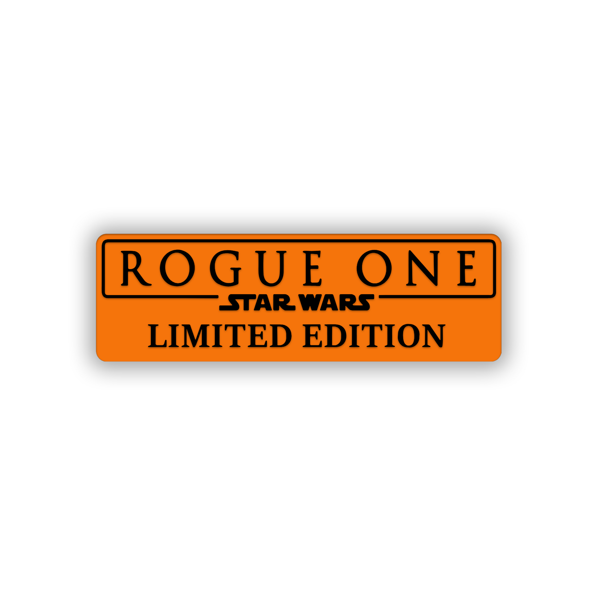 Engraved Rogue Limited Edition auto emblem for flat exterior surfaces
