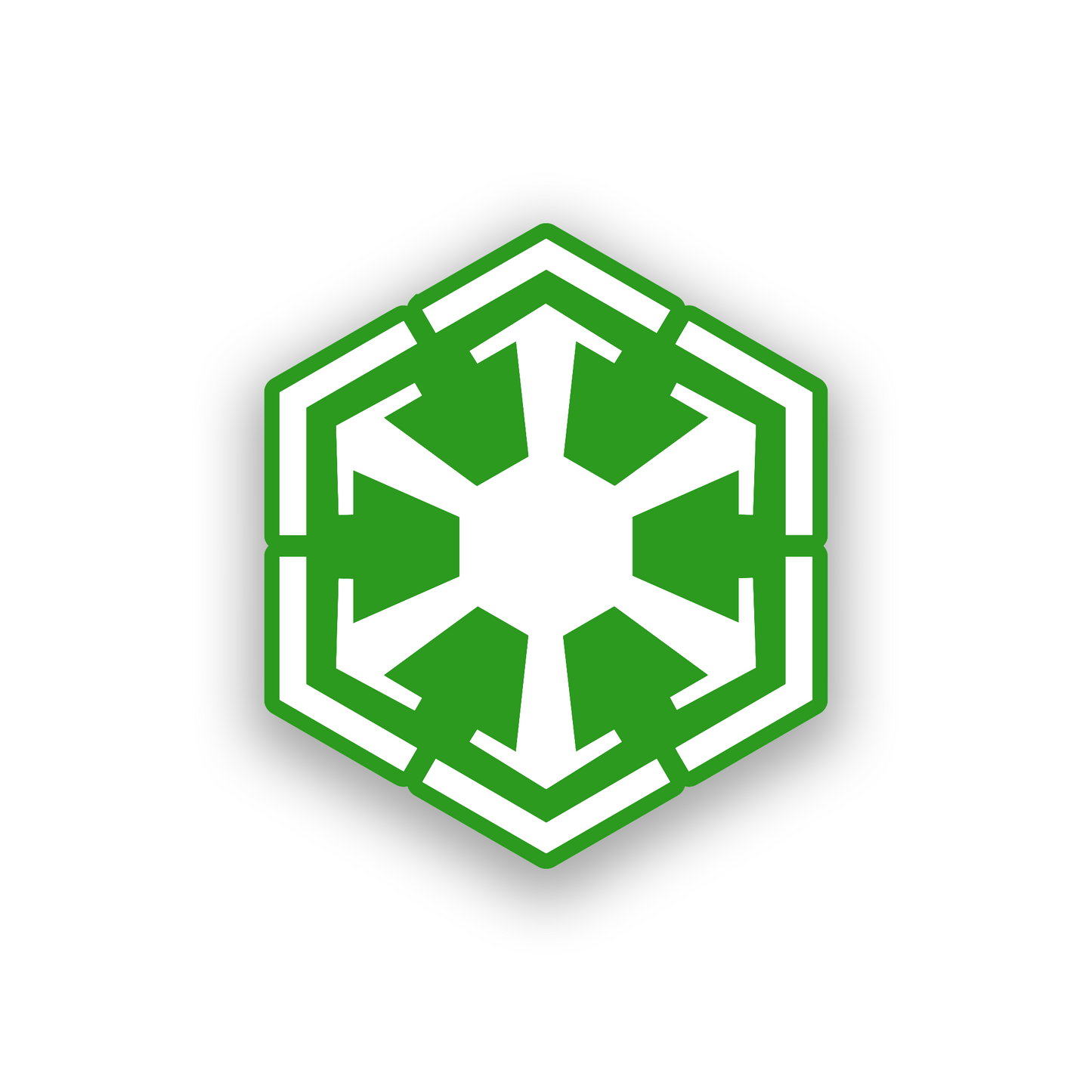 Custom sci fi vehicle emblem with precision engraved logo artwor