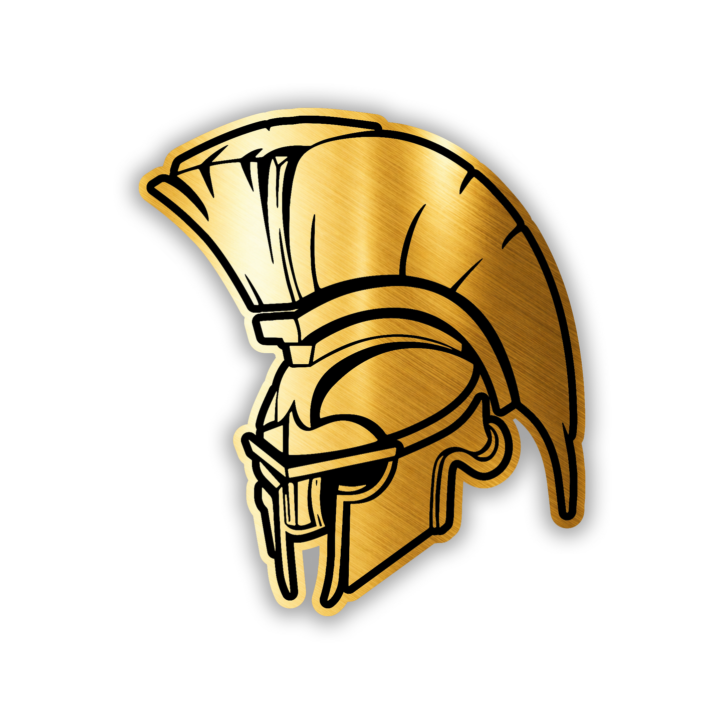 Spartan warrior helmet car emblem badge for fender or exterior decoration