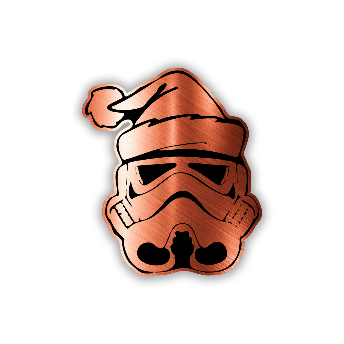 Christmas Stormtrooper fender badge for custom vehicle exterior styling