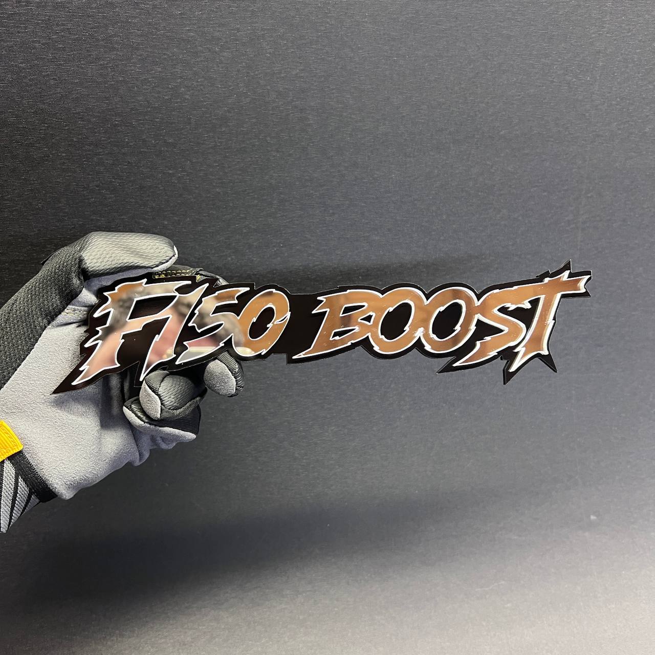F 150 Boost car badge fender emblem for Ford F150 truck exterior customization.