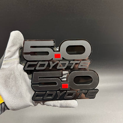 Mustang 5.0 Coyote car badge fender emblem for Ford GT V8
