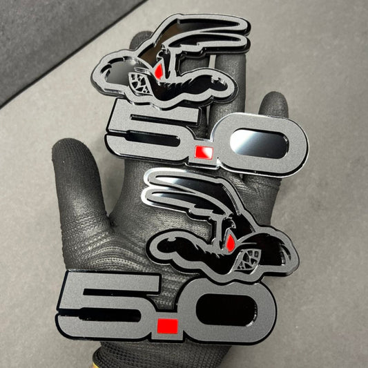Universal 5 Inch 5.0 Car Emblem for Mustang and F-150