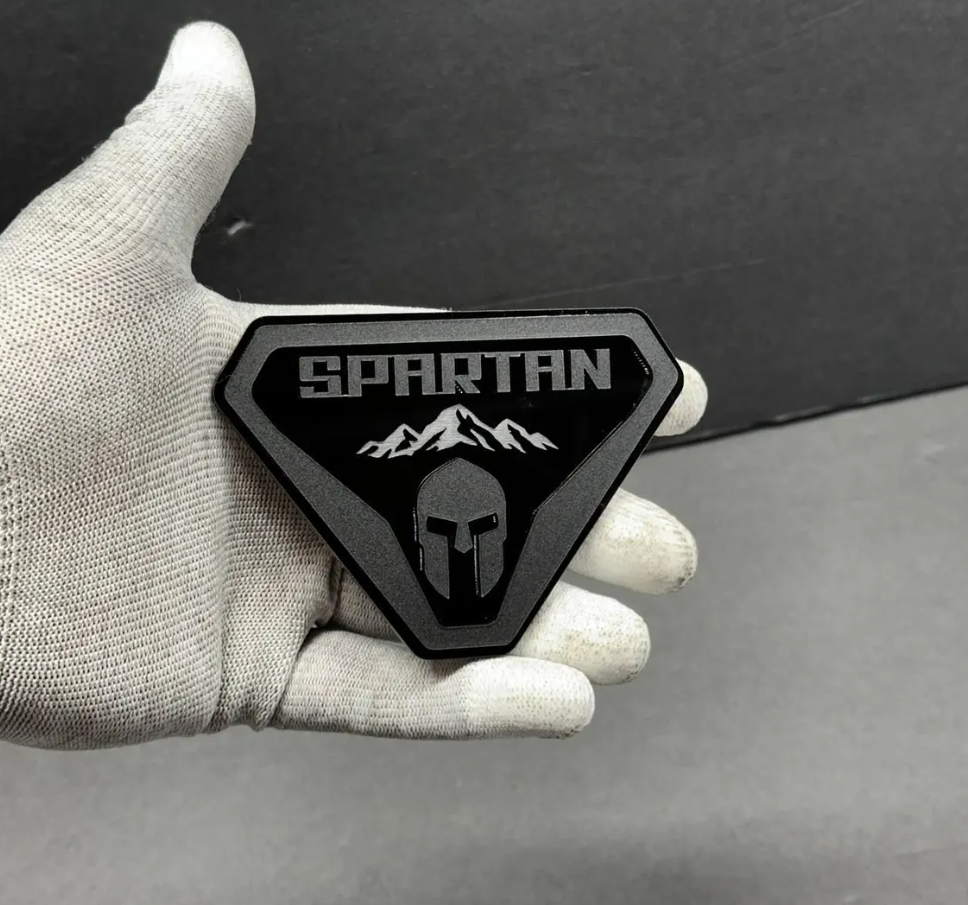 Spartan helmet off-road badge for Ford Bronco suitable for grille, fender, or tailgate