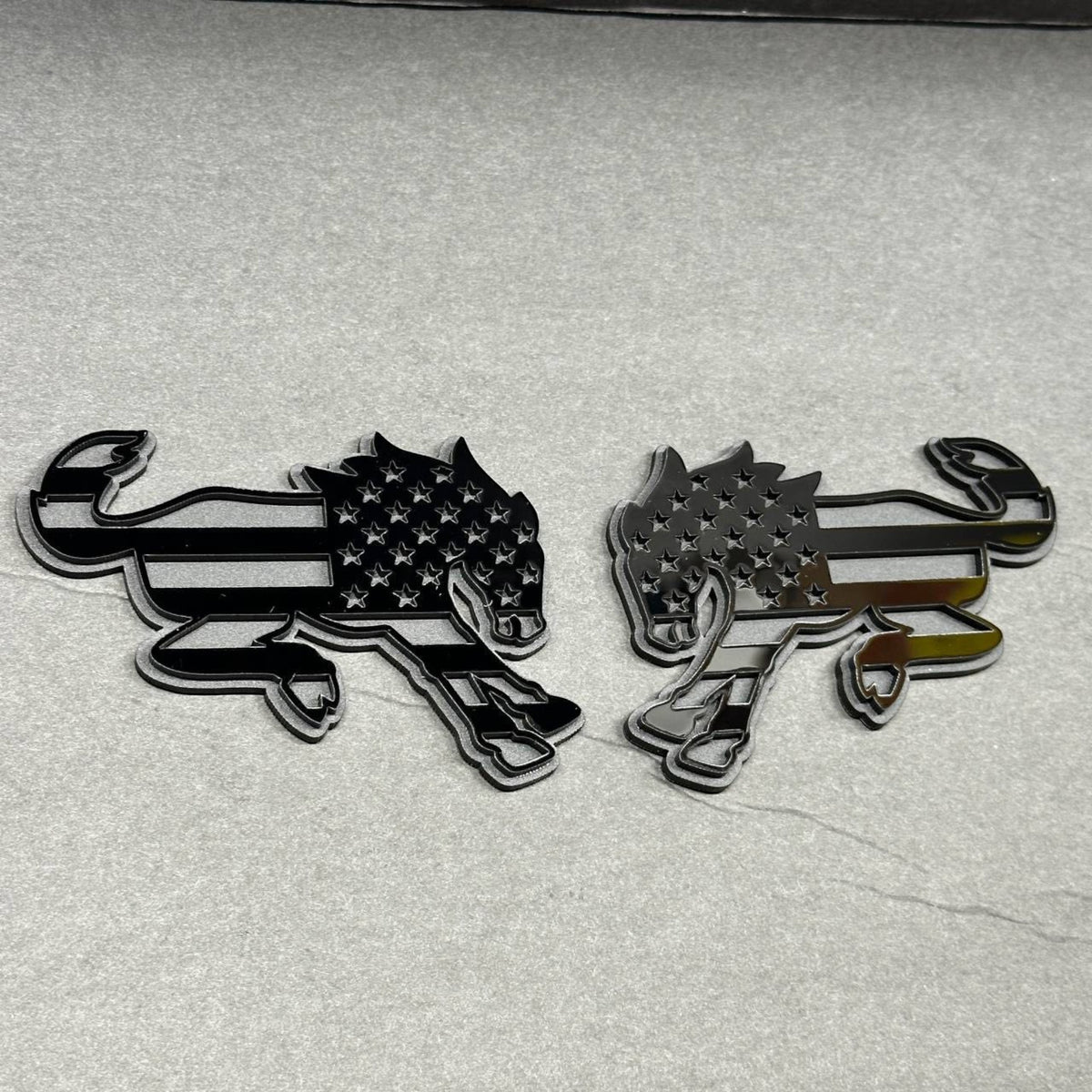 American flag wild horse car badge fender emblem designed to fit Ford Bronco SUV