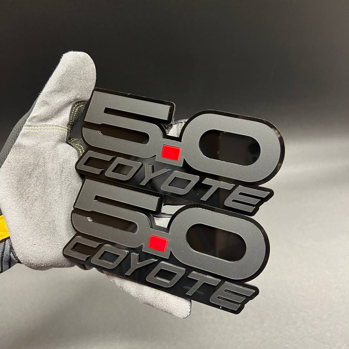 Coyote 5.0 car badge fender emblem for Ford Mustang GT V8 exterior