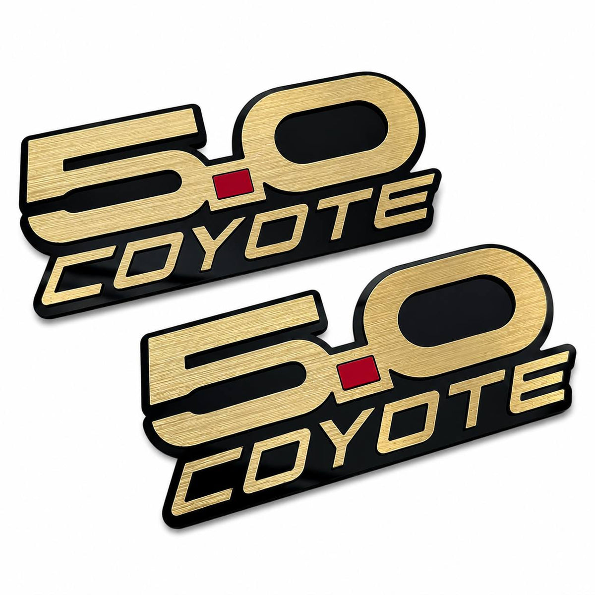 Mustang GT 5.0 Coyote car emblem badge for fender