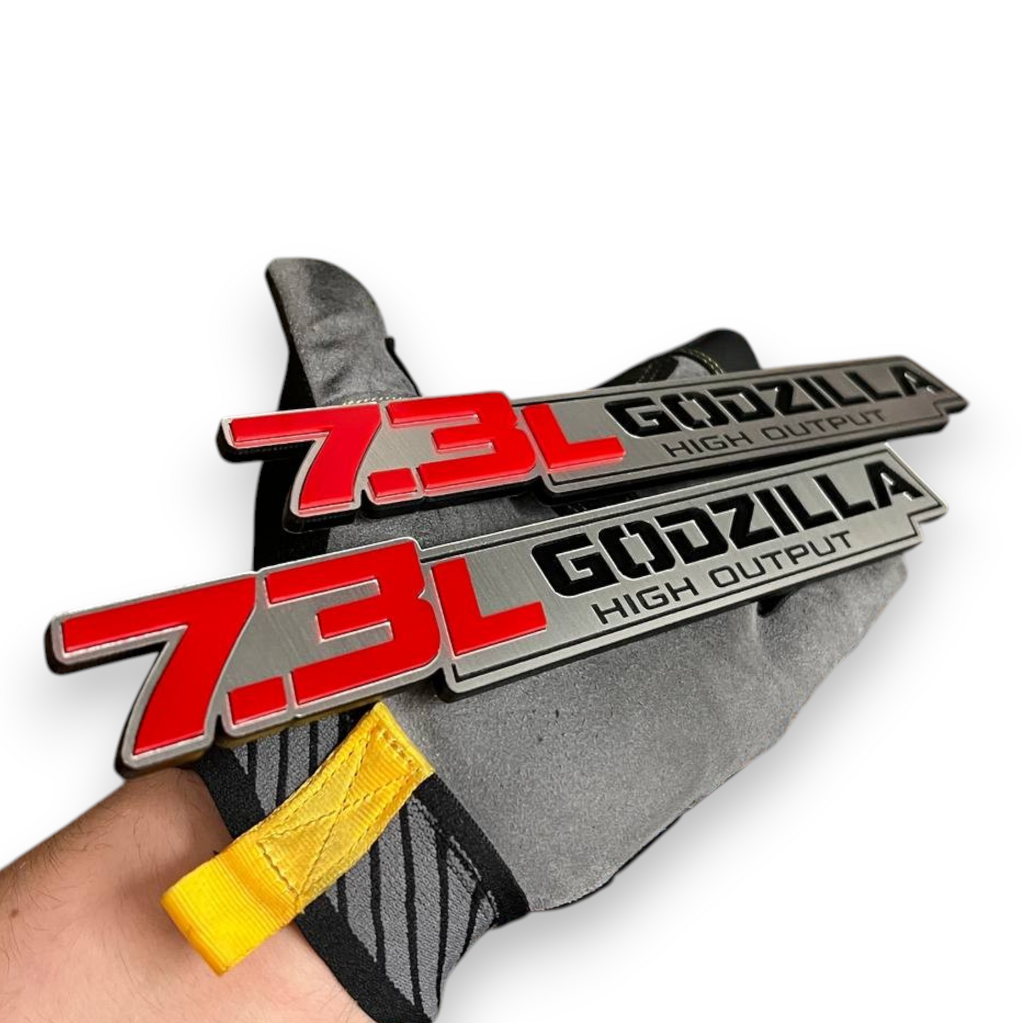 Aftermarket 7.3 Godzilla badge for Ford F150 truck engine emblem upgrade