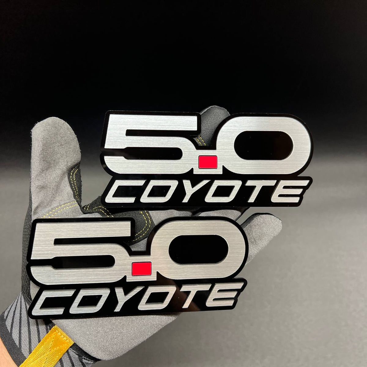 Ford Mustang Coyote 5.0 fender emblem badge set