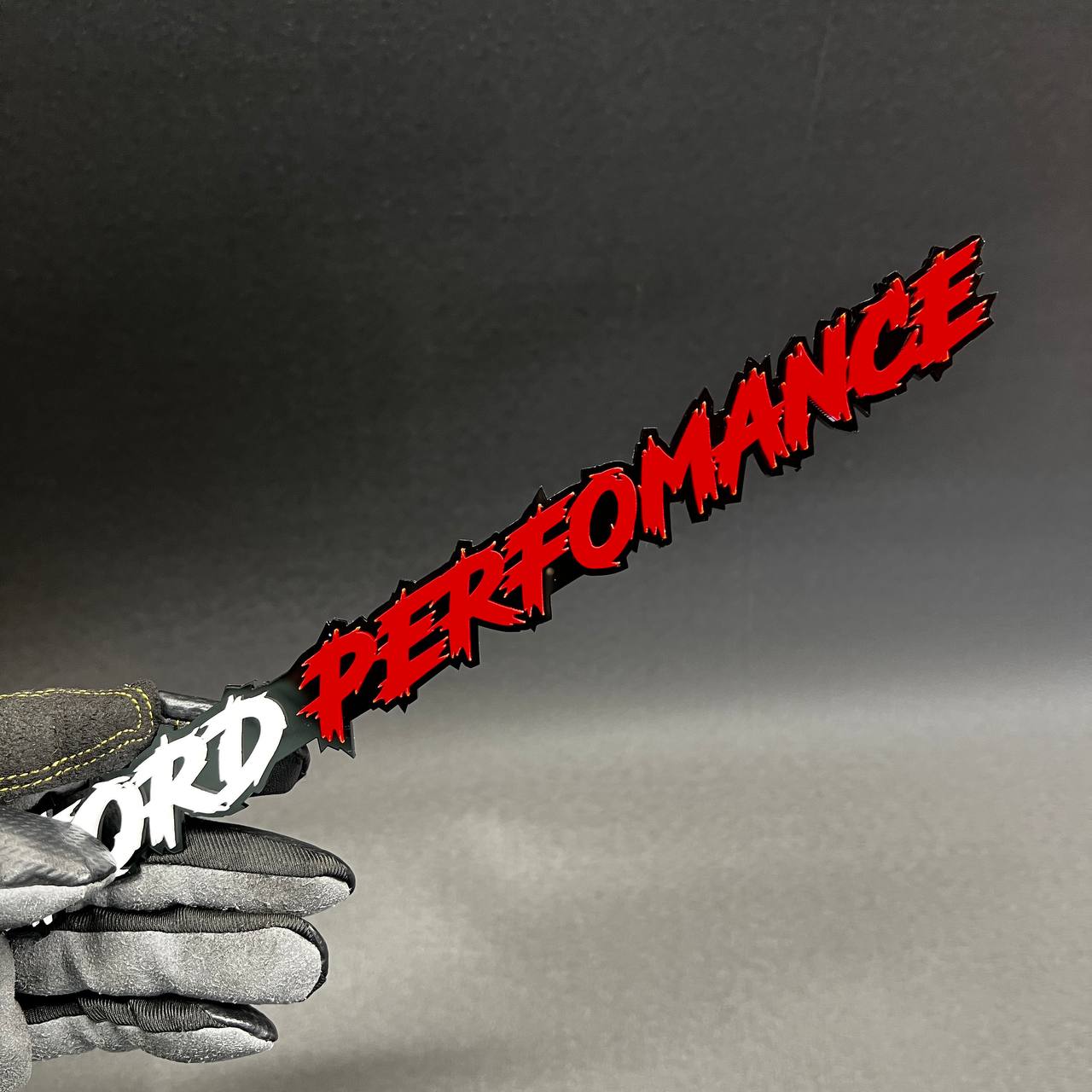 Ford Performance aftermarket fender badge for custom builds