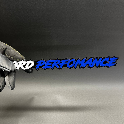 Ford Performance custom text badge for Ford exterior styling