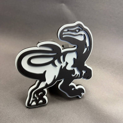 Raptor dinosaur hitch cover for Ford F-150 truck receiver hitch accessory
