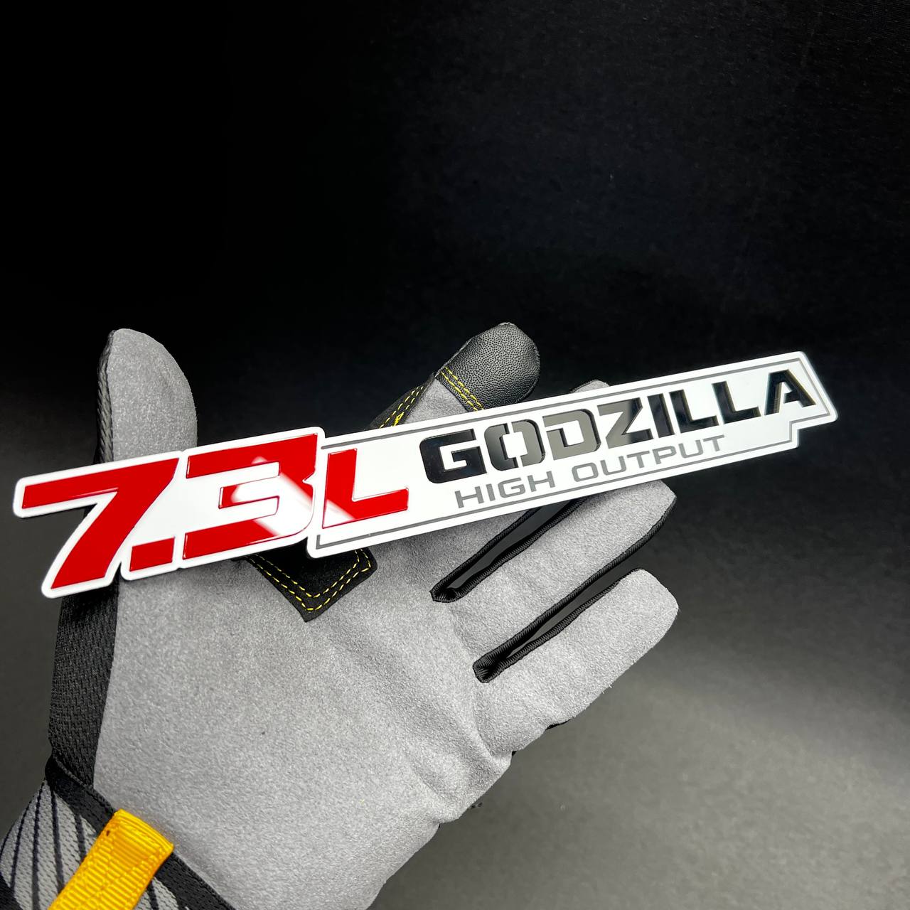 7.3L Godzilla emblem for Ford Super Duty F250 F350 heavy duty truck badge