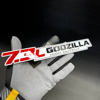 7.3L Godzilla emblem for Ford Super Duty F250 F350 heavy duty truck badge